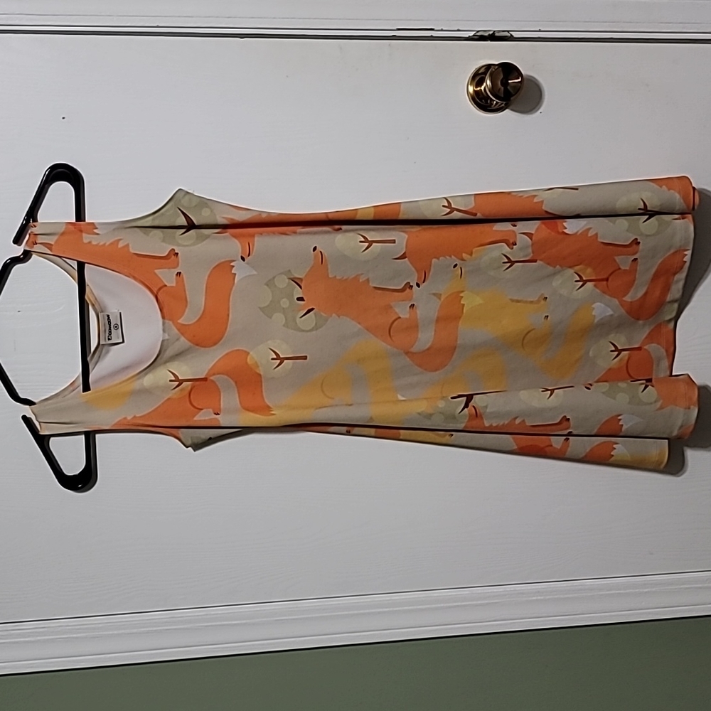 CowCow cute fox forest skater dress